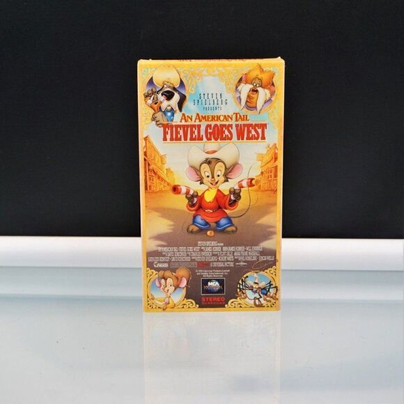 An American Tail Fievel Goes West 1991 VHS Steven Spielberg Animated Adventure - Picture 1 of 4